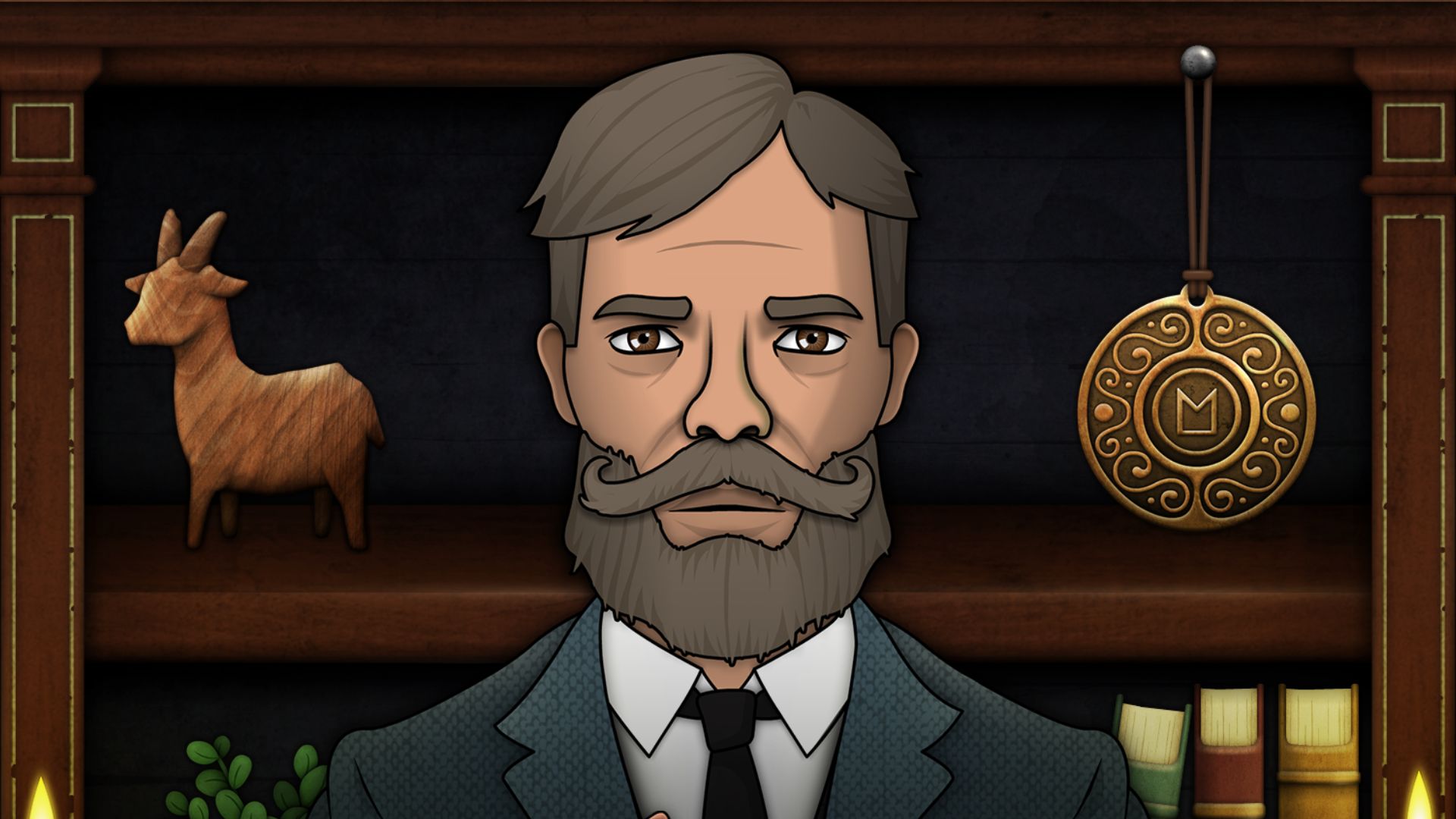 This dark puzzler mixes Dredge-like atmosphere with Chants of Sennaar symbology