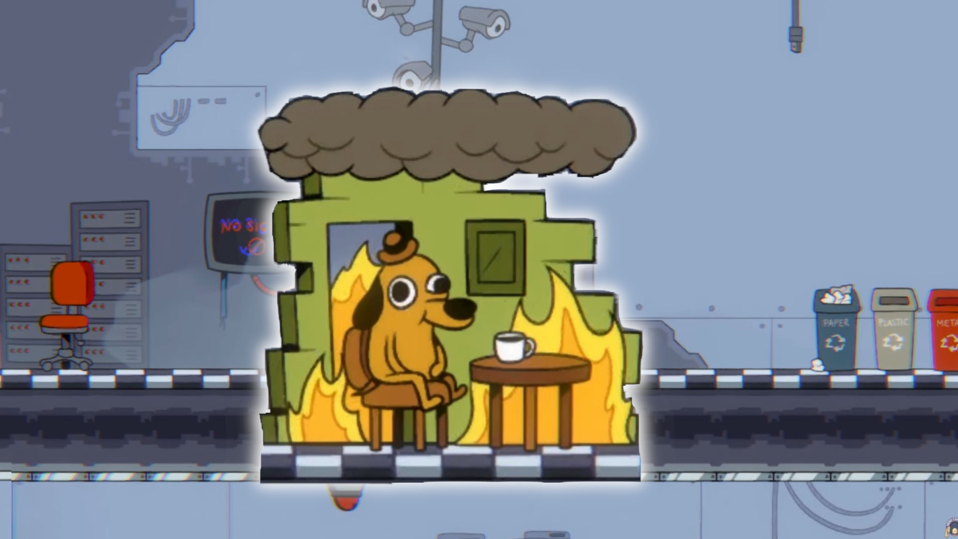 This is fine… the Nintendo Switch catches fire with upcoming Metroidvania meme game